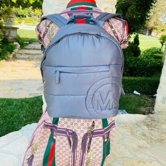 Michael Kors RAE GRAPHIC MD Quilted Metallic Backp main image 6